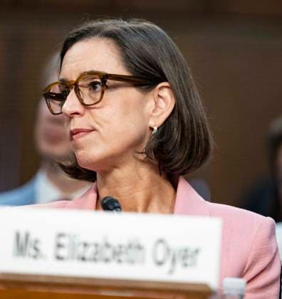 July 16, 2026, Washington, District Of Columbia, USA: Elizabeth Oyer, Former Department of Justice Pardon Attorney, testifies before the US Senate Committee on the Judiciary, on the nomination of Todd Blanche to be United States Attorney General, in the Hart Senate Office Building on Capitol Hill in Washington, DC, USA, on Thursday, July 16, 2026 Washington USA  - ZUMAs152 20260716_faa_s152_047 Copyright: xAndrewxThomasx