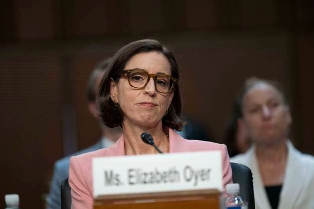 July 16, 2026, Washington, District Of Columbia, USA: Elizabeth Oyer, Former Department of Justice Pardon Attorney, testifies before the US Senate Committee on the Judiciary, on the nomination of Todd Blanche to be United States Attorney General, in the Hart Senate Office Building on Capitol Hill in Washington, DC, USA, on Thursday, July 16, 2026 Washington USA  - ZUMAs152 20260716_faa_s152_051 Copyright: xAndrewxThomasx