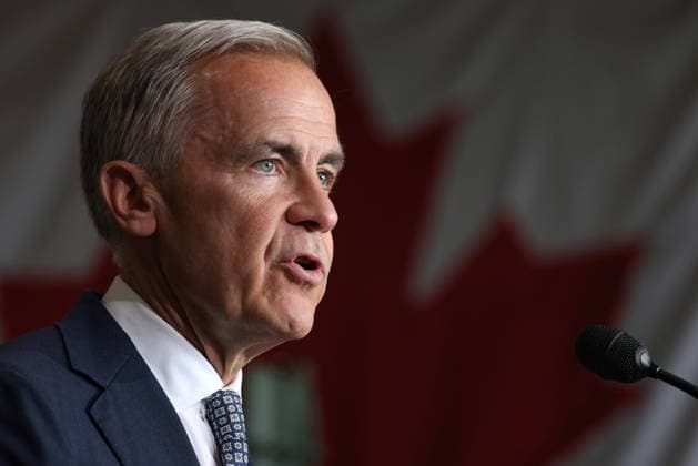 July 16, 2026, London, On, Canada: Prime Minister Mark Carney speaks during a visit to General Dynamics in London, Ont., on Thursday, July 16, 2026. London Canada  - ZUMAc35_ 20260716_zaf_c35_046 Copyright: xNeox
