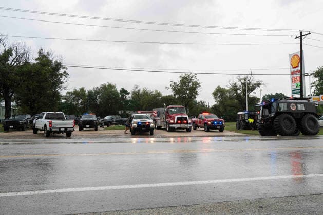 July 16, 2026: First Responders with Center Point VFD, and Texas Game Warden stage at Center Point next to the Guadalupe River. Center Point, Texas. CSM Center Point United States of America - ZUMAc04_ 1080158509st Copyright: xMarioxCantux