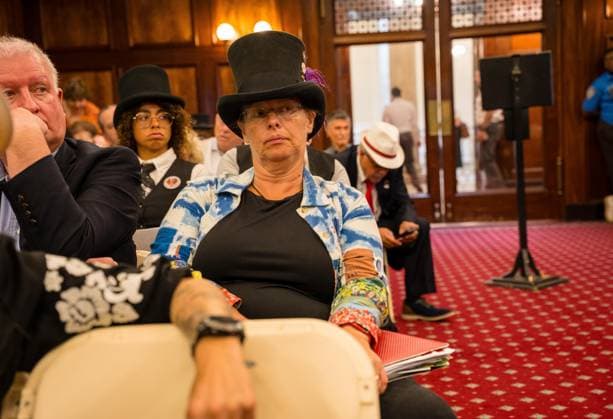 July 16, 2026, New York, New York, USA: The City Council held a hearing to consider a bill, known as RomanchÃ¢â‚¬â ¢s Law, that would phase out and eventually ban horse-drawn carriages...The bill is named after the 18-year-old tourist from India who was killed last month when he was thrown from a runaway carriage in Central Park after the horse was spooked. New York USA - ZUMAs142 20260716_fap_s142_029 Copyright: xNancyxSieselx