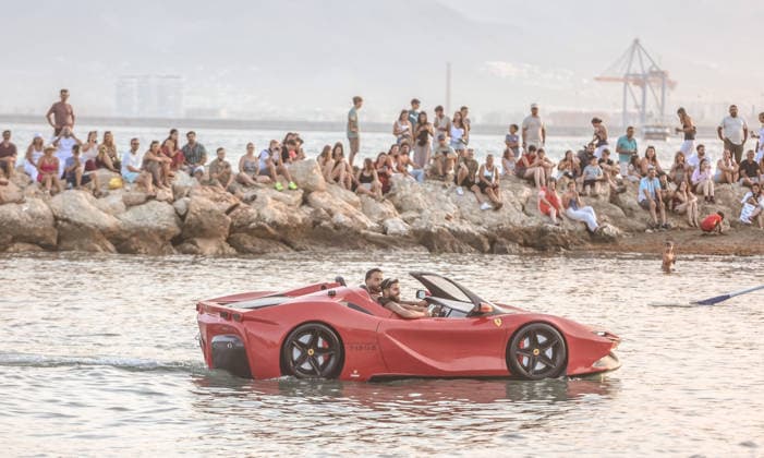 July 16, 2026: July 16, 2026 (Malaga) MoÂ¡laga is celebrating the feast of the Virgen del Carmen in Calle Cientos de personas acuden to this traditional appointment with the Reina de los Mares, which already visits Pedregalejo. A boat car waits at the sea for Virgen del Carmen to arrive. - ZUMAc161 20260716_zap_c161_029 Copyright: xLorenzoxCarnerox