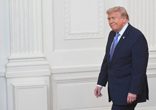US President Trump to deliver address to nation US President Donald Trump arrives to address the nation from the East Room of the White House in Washington, DC on July 16, 2026. (Photo by SAUL LOEB POOL AFP) Washington District of Columbia United States  Copyright: xPool ABACAx