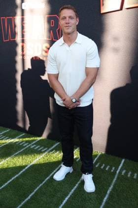 Los Angeles CA July 16:Christian McCaffrey at The We Are Osos Premiere on July 16, 2026 Credit: USA - ZUMAa123 20260716_zaa_a123_015 Copyright: xAdMediax