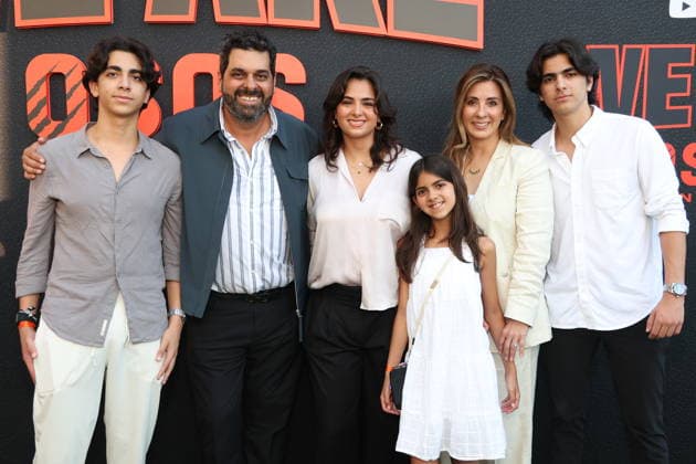 Los Angeles CA July 16: Fabian Marcos & Family at The We Are Osos Premiere on July 16, 2026 Credit: USA - ZUMAa123 20260716_zaa_a123_041 Copyright: xAdMediax