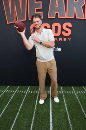 Los Angeles CA July 16: Sam Darnold at The We Are Osos Premiere on July 16, 2026 Copyright: xAdMediax xMediaPunchx