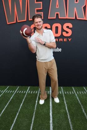 Los Angeles CA July 16: Sam Darnold at The We Are Osos Premiere on July 16, 2026 Copyright: xAdMediax xMediaPunchx