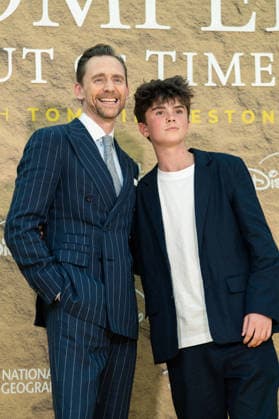 July 16, 2026, London, United Kingdom: Tom Hiddleston and Frankie Treadway attend the Pompeii: Out Of Time Premiere at The British Museum. London United Kingdom - ZUMAs197 20260716_aaa_s197_278 Copyright: xLounisxTiarx