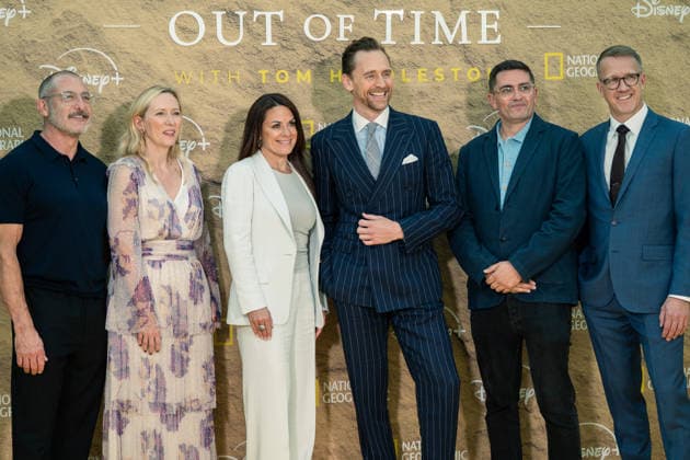 July 16, 2026, London, United Kingdom: Tom Hiddleston (C) attends the Pompeii: Out Of Time Premiere at The British Museum. London United Kingdom - ZUMAs197 20260716_aaa_s197_301 Copyright: xLounisxTiarx