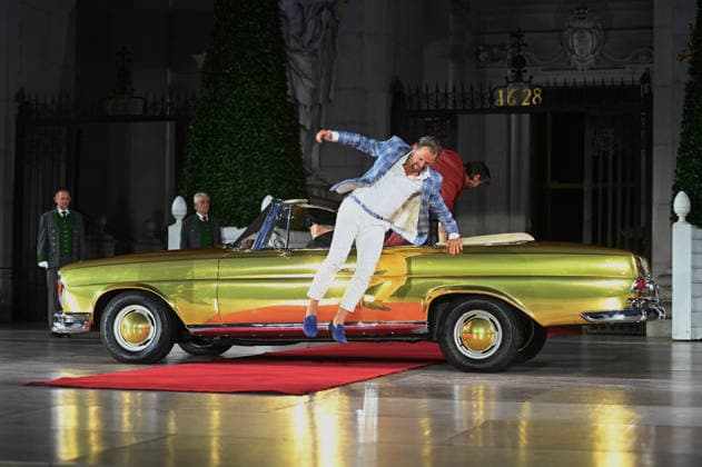 RECORD DATE NOT STATED Philipp Hochmair, Jedermann, Fotoprobe, Salzburger Festspiele, Domplatz, Salzburg, 2026, Manfred Siebinger *** Philipp Hochmair, *Jedermann*, photo rehearsal, Salzburg Festival, Domplatz, Salzburg, 2026, Manfred Siebinger