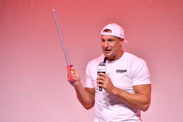 NEW YORK, NY - JULY 16: Rob Gronkowski at Disney Fan Draft at Center Stage during day 1 of Fanatics Fest NYC on July 16, 2026 at Javits Center in New York City. Credit: AdMedia New York City USA - ZUMAa123 20260716_zaa_a123_209 Copyright: xJohnxFyckex