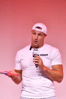 NEW YORK, NY - JULY 16: Rob Gronkowski at Disney Fan Draft at Center Stage during day 1 of Fanatics Fest NYC on July 16, 2026 at Javits Center in New York City. Credit: AdMedia New York City USA - ZUMAa123 20260716_zaa_a123_220 Copyright: xJohnxFyckex