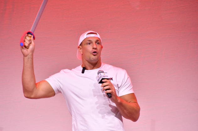 NEW YORK, NY - JULY 16: Rob Gronkowski at Disney Fan Draft at Center Stage during day 1 of Fanatics Fest NYC on July 16, 2026 at Javits Center in New York City. Credit: AdMedia New York City USA - ZUMAa123 20260716_zaa_a123_230 Copyright: xJohnxFyckex