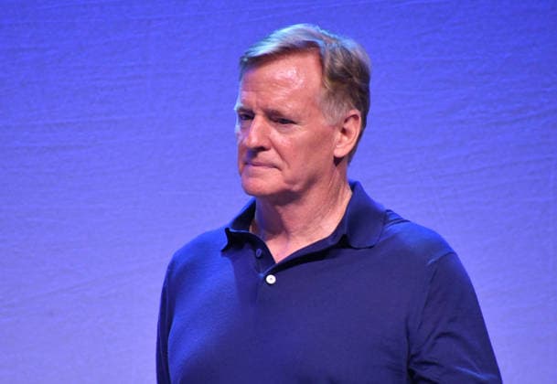 NEW YORK, NY - JULY 16: Roger Goodell at Disney Fan Draft at Center Stage during day 1 of Fanatics Fest NYC on July 16, 2026 at Javits Center in New York City. Credit: AdMedia New York City USA - ZUMAa123 20260716_zaa_a123_246 Copyright: xJohnxFyckex