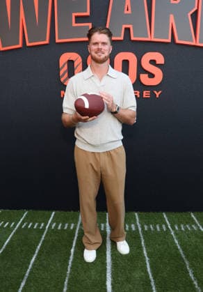 Los Angeles CA July 16: Sam Darnold. at We Are Osos Premiere held at The Pacific Design Center in Los Angeles, CA. on July 16, 2026 Credit: AdMedia Los Angeles USA - ZUMAa123 20260716_zaa_a123_284 Copyright: xADx