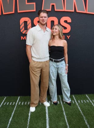 Los Angeles CA July 16: Sam Darnold, Katie Hoofnagle. at We Are Osos Premiere held at The Pacific Design Center in Los Angeles, CA. on July 16, 2026 Credit: AdMedia Los Angeles USA - ZUMAa123 20260716_zaa_a123_302 Copyright: xADx