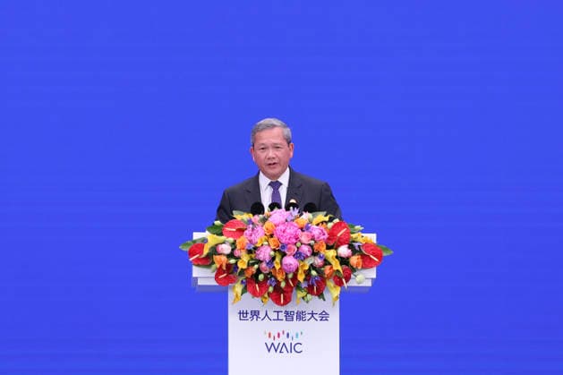SHANGHAI, CHINA - JULY 17: Cambodian Prime Minister Hun Manet addresses the opening ceremony of the 2026 World AI Conference and High-Level Meeting on Global AI Governance on July 17, 2026 in Shanghai, China. Themed AI Partnership for a Brighter Future, the event will include more than 140 forums, bringing together 1,400 guests from home and abroad.  Copyright: xChinaxNewsxServicex 111654831117