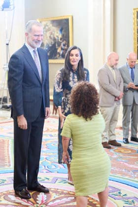 17-07-2026 Madrid Queen Letizia and King Felipe during a meeting with the Spanish CERMI committee at Zarzuela palace in Madrid. No Spain Â  Copyright: xPPEx