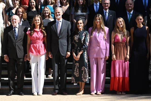 The Royal Family Holds an Audience with the Board of Trustees of the Spanish Committee of the United World Colleges Foundation Princess Leonor, King Felipe VI, Queen Letizia, and Infanta Sofía during the audience with the Board of Trustees of the Spanish Committee of the United World Colleges Foundation at the Zarzuela Palace, on July 17, 2026, in Madrid, Spain BOARD OF TRUSTEES SPANISH COMMITTEE OF UNITED WORLD SCHOOLS FOUNDATION ROYAL FAMILY José Madrid Madrid Spain  Copyright: xJosÃ xOlivax 7669894