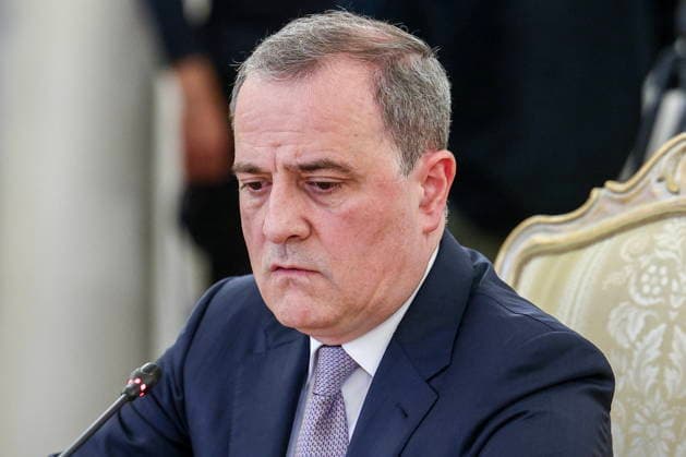 RUSSIA, MOSCOW - JULY 17, 2026: Azerbaijan s Minister of Foreign Affairs Jeyhun Bayramov during talks with Russia s Minister of Foreign Affairs Lavrov. Sergei Bulkin TASS  95135526