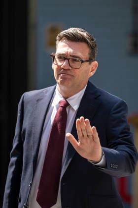 July 17, 2026, London, London, UK: LONDON, UK. Andy Burnham, MP for Makerfield, arrives at Congress House, headquarters of the Trades Union Congress (TUC), to attend a special conference where he will be confirmed as Leader of the Labour Party. Mr Burnham will replace Sir Keir Starmer as Prime Minister on 20 July. London UK  - ZUMAl94_ 20260717_zaf_l94_037 Copyright: xStephenxChungx