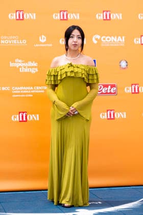 July 17, 2026, Giffoni Valle Piana, Salerno, Italy: Actress and content creator Sabrine El Mayel attends the photocall at 56th Giffoni Film Festival 2025 in Giffoni Valle Piana, Salerno, Italy on July 17, 2026. Giffoni Valle Piana Italy - ZUMAl175 20260717_zip_l175_008 Copyright: xFrancescoxLucianox