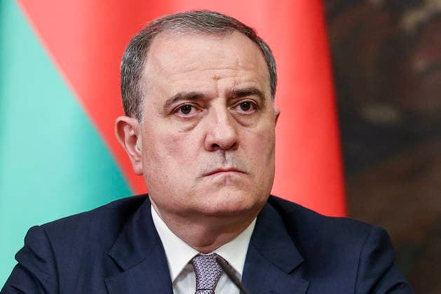 RUSSIA, MOSCOW - JULY 17, 2026: Azerbaijan s Minister of Foreign Affairs Jeyhun Bayramov gives a joint press conference with Russia s Minister of Foreign Affairs Lavrov after talks at the Reception House of the Russian Ministry of Foreign Affairs. Sergei Bulkin TASS  95137150