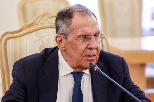 RUSSIA, MOSCOW - JULY 17, 2026: Russia s Minister of Foreign Affairs Sergei Lavrov during talks with Azerbaijan s Minister of Foreign Affairs Bayramov at the Reception House of the Russian Ministry of Foreign Affairs Moscow Russia  - ZUMAt113 20260717_zaa_t113_217 Copyright: xSergeixBulkinx