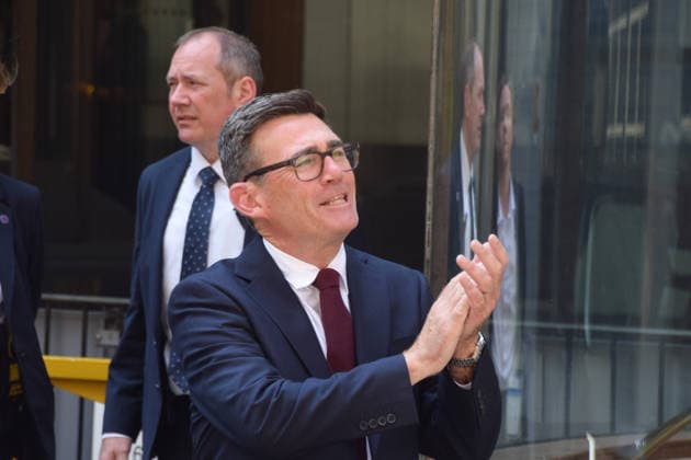 July 17, 2026, London, England, United Kingdom: ANDY BURNHAM claps as he leaves Congress House, the headquarters of the Trades Union Congress (TUC), following his speech as he is confirmed as the new Labour Leader. He will take over as UK Prime Minister on Monday. London United Kingdom  - ZUMAv130 20260717_zip_v130_005 Copyright: xVukxValcicx