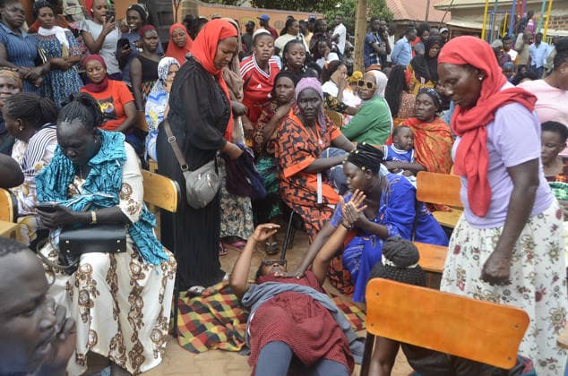 School bus overturns, kills 20 children and principal in Uganda KAPCHORWA, UGANDA - JULY 17: Ugandan parents gather in the schoolyard to seek information about their children after a school bus overturned, killing 20 students and the school principal in Uganda s eastern Kapchorwa District on July 17, 2026. Nicholas Kajoba Anadolu Kapchorwa Uganda. Editorial use only. Please get in touch for any other usage.  Copyright: x2026xAnadoluxNicholasxKajobax