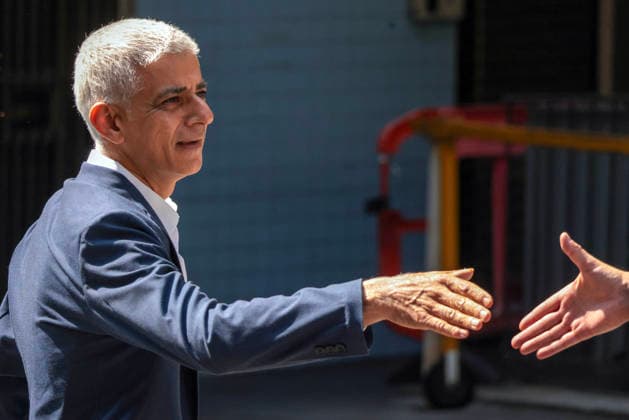 . 17 07 2026. London, United Kingdom. Andy Burnham Arrives At the TUC. Sadiq Khan arrives at the TUC for Andy Burnham Speech.  xMartynxWheatleyx xi-Imagesx IIM-26909-0031