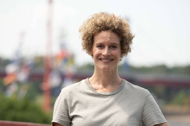 Schauspielerin Karen DAHMEN spielt die Rolle der Nadine Jaeger, Portraet, Porträt, Portrait, Angeschnittenes Einzelbild, Einzelmotiv, Pressetermin anlaesslich der Dreharbeiten fuer die ARD Vorabendserie ,,Wapo Duisburg,, in Duisburg, 17.07.2026. *** Actress Karen DAHMEN plays the role of Nadine Jaeger, portrait, Portrait, Close-up, Single Shot, Single Motif, Press event during the filming of the ARD early-evening series Wapo Duisburg in Duisburg, July 17, 2026