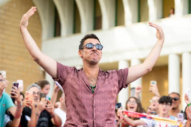 July 17, 2026, Giffoni Valle Piana, Salerno, Italy: Italian singer Francesco Gabbani attends the carpet at 56th Giffoni Film Festival 2025 in Giffoni Valle Piana, Salerno, Italy on July 17, 2026. Giffoni Valle Piana Italy - ZUMAl175 20260717_zip_l175_062 Copyright: xFrancescoxLucianox