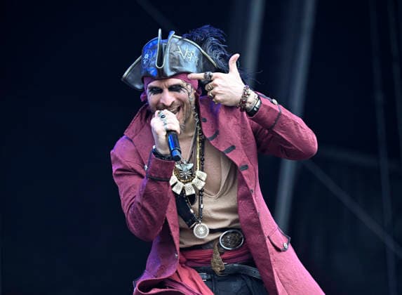 Michele Guaitoli of Austrian music group Visions of Atlantis performs during the International Music Festival Masters of Rock in Vizovice near Zlin, Czech Republic, July 17, 2026. (CTKxPhoto DaliborxGluck) CTKPhotoP2026071706598  CTKPhotoP2026071706598