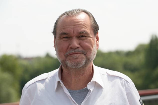 Schauspieler Markus JOHN spielt die Rolle des Gerhard Jaeger Portraet, Porträt, Portrait, Angeschnittenes Einzelbild, Einzelmotiv, Pressetermin anlaesslich der Dreharbeiten fuer die ARD Vorabendserie ,,Wapo Duisburg,, in Duisburg, 17.07.2026. *** Actor Markus JOHN plays the role of Gerhard Jaeger. Portrait, close-up, single frame, single shot, press event during the filming of the ARD early-evening series Wapo Duisburg in Duisburg, July 17, 2026
