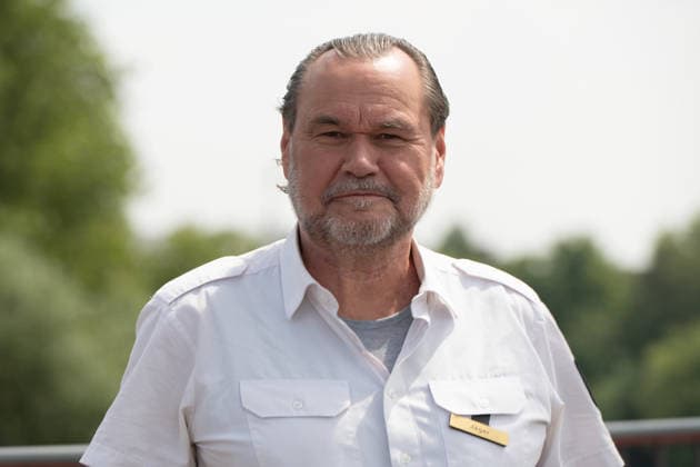 Schauspieler Markus JOHN spielt die Rolle des Gerhard Jaeger Portraet, Porträt, Portrait, Angeschnittenes Einzelbild, Einzelmotiv, Pressetermin anlaesslich der Dreharbeiten fuer die ARD Vorabendserie ,,Wapo Duisburg,, in Duisburg, 17.07.2026. *** Actor Markus JOHN plays the role of Gerhard Jaeger. Portrait, close-up, single frame, single shot, press event during the filming of the ARD early-evening series Wapo Duisburg in Duisburg, July 17, 2026