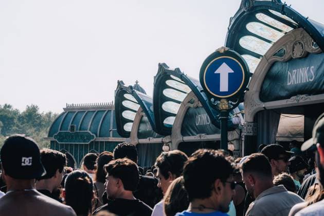Mobility indications pictured during the first day of the Tomorrowland electronic music festival, Friday 17 July 2026, in Boom. The first weekend of the 20th edition of the festival takes place at the De Schorre terrain in Boom, from 17 to 19 July.  EMILExWINDAL 181370069