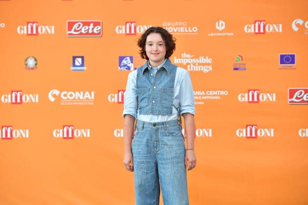 IPA86760041 - Giffoni Vallepiana Giffoni Festival Photocall for the film Sunny Dancer. Pictured: Bella Ramsey  Copyright: xVincenzoxLandix xVincenzoxLandix 86760041