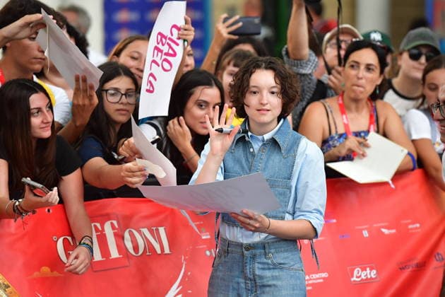 IPA86760086 - Giffoni Vallepiana Giffoni Festival Photocall for the film Sunny Dancer. Pictured: Bella Ramsey  Copyright: xVincenzoxLandix xVincenzoxLandix 86760086