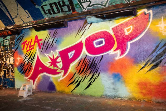 Tyla made a surprise appearance at Leake Street Arches to unveil a special graffiti created ahead of the release of her sophomore album A*POP , London, UK, 17 July 2026. Tyla completed the graffiti mural by adding the album s release date and her signature., Credit:Ewelina Stachurska Show Me You Ewelina Stachurska Avalon UK, London, Leake Street Arches  Copyright: xEwelinaxStachurskaxShowxMexYoux xEwelinaxStachurskax xAvalonx 1117063289