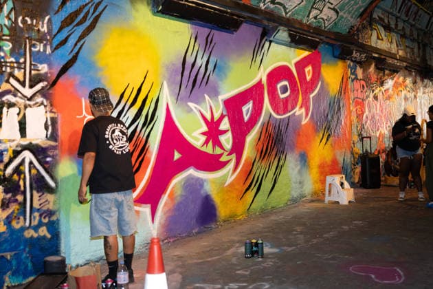 Tyla made a surprise appearance at Leake Street Arches to unveil a special graffiti created ahead of the release of her sophomore album A*POP , London, UK, 17 July 2026. Tyla completed the graffiti mural by adding the album s release date and her signature., Credit:Ewelina Stachurska Show Me You Ewelina Stachurska Avalon UK, London, Leake Street Arches  Copyright: xEwelinaxStachurskaxShowxMexYoux xEwelinaxStachurskax xAvalonx 1117063329