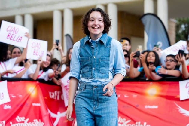 July 17, 2026, Giffoni Valle Piana, Salerno, Italy: Bella Ramsey attends the carpet at 56th Giffoni Film Festival 2026 in Giffoni Valle Piana, Salerno, Italy on July 17, 2026. Giffoni Valle Piana Italy - ZUMAl175 20260717_zip_l175_120 Copyright: xFrancescoxLucianox