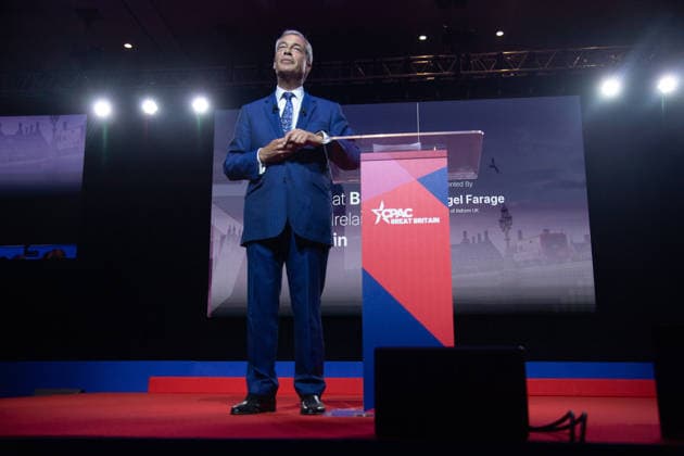CPAC Great Britain Event 2026 at InterContinental London - The O2, London, UK - Fri 17 July 2026 Reform UK Leader Nigel Farage delivers a speech at CPAC Great Britain Event 2026 at The InterContinental London - The O2 in London, England, UK on Friday 17 July, 2026., Credit:Justin Ng Avalon UK, England, London, InterContinental London - The O2  Copyright: xJustinxNgx xAvalonx 1117062978