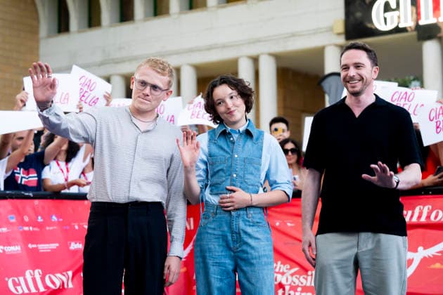 July 17, 2026, Giffoni Valle Piana, Salerno, Italy: George Jaques, Bella Ramsey and Ken Petrie attends the photocall at 56th Giffoni Film Festival 2026 in Giffoni Valle Piana, Salerno, Italy on July 17, 2026. Giffoni Valle Piana Italy - ZUMAl175 20260717_zip_l175_169 Copyright: xFrancescoxLucianox
