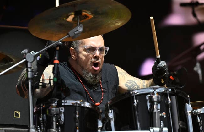 Drummer Igor Cavalera of Brazilian-American heavy metal supergroup Cavalera Conspiracy perform during the International Music Festival Masters of Rock in Vizovice near Zlin, Czech Republic, July 17, 2026. (CTKxPhoto DaliborxGluck) CTKPhotoP2026071707118  CTKPhotoP2026071707118