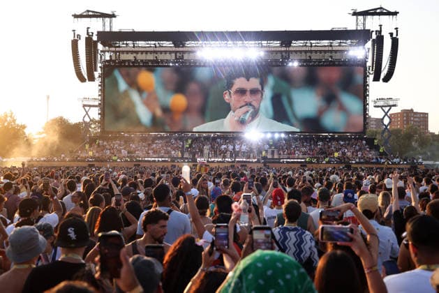 July 17, 2026, Milan, MILAN: Puerto Rican artist Bad Bunny performs at La Maura hippodrome as part of his world tour in Milan, Italy, 17 July 2026. The tour is centered on his latest album DeBI TiRAR MaS FOToS . ANSA MATTEO BAZZI Milan MILAN  - ZUMAa110 20260717_zaf_a110_006 Copyright: xMatteoxBazzix