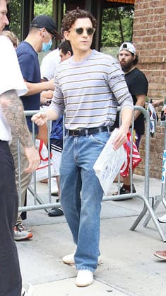 NEW YORK, JULY 17:. Tom Holland seen ln New York City on July 17, 2026. Copyright: xRW MediaPunchx