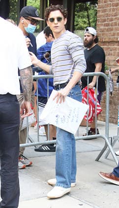 NEW YORK, JULY 17:. Tom Holland seen ln New York City on July 17, 2026. Copyright: xRW MediaPunchx