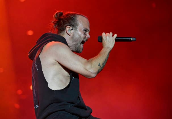 Lauri Ylonen, singer of Rock Group Rasmus performs during the International Music Festival Masters of Rock in Vizovice near Zlin, Czech Republic, July 17, 2026. (CTKxPhoto DaliborxGluck) CTKPhotoP2026071707848  CTKPhotoP2026071707848