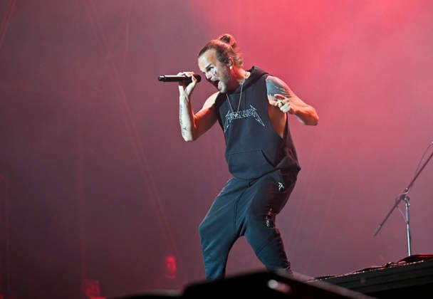Lauri Ylonen, singer of Rock Group Rasmus performs during the International Music Festival Masters of Rock in Vizovice near Zlin, Czech Republic, July 17, 2026. (CTKxPhoto DaliborxGluck) CTKPhotoP2026071707855  CTKPhotoP2026071707855